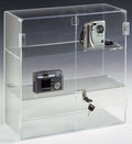 16.5 by 16.25-Inch Countertop Acrylic Display Case with 2 Shelves P366
